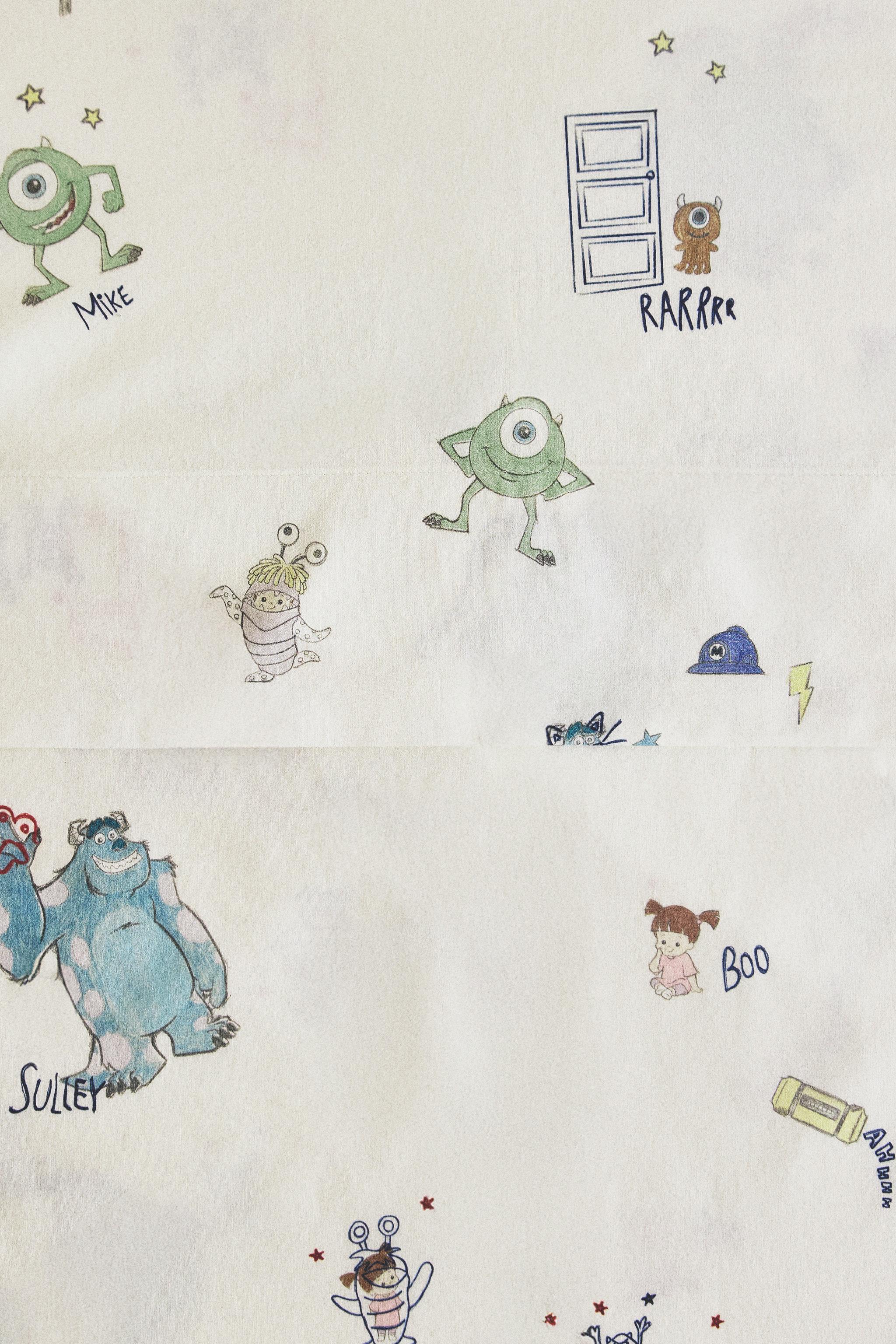 DRAP DE DESSUS ENFANT MONSTRES & CIE ©DISNEY/PIXAR